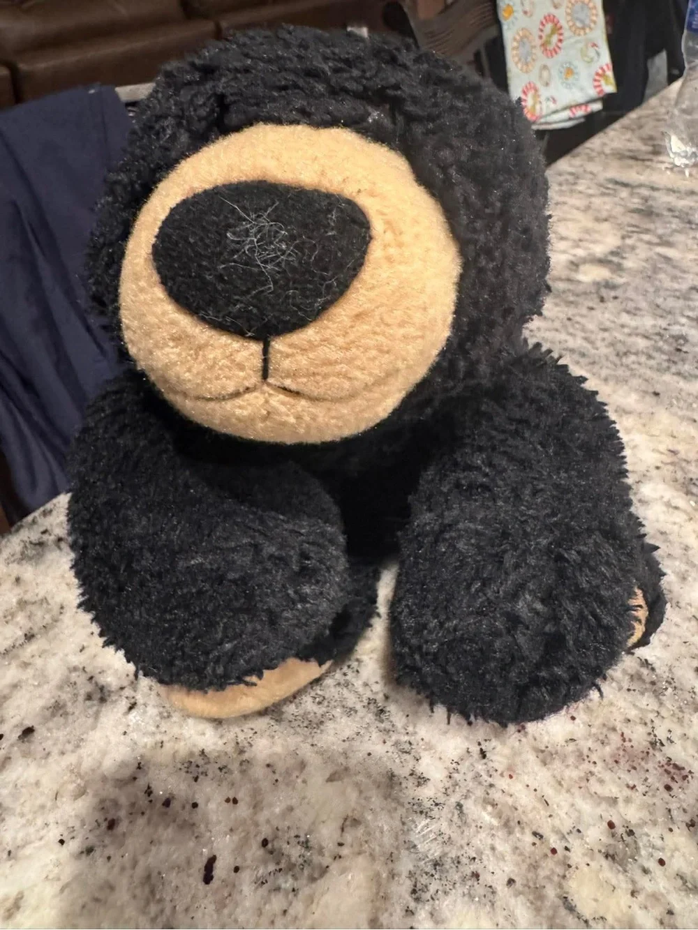 Aurora Hugga-Wug Black Plush Bear